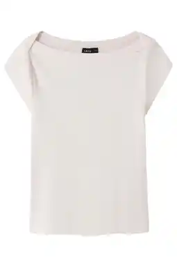 Wehkamp LMTD T-shirt met textuur lichtroze aanbieding