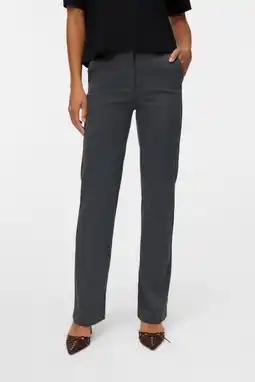 Wehkamp VERO MODA straight regularwaist pantalon zwart aanbieding