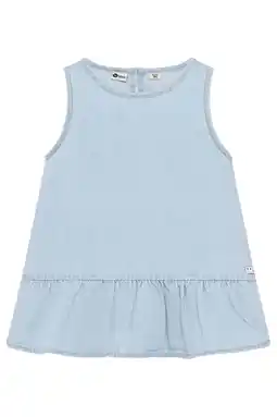 Wehkamp Daily7 peplum top light blue denim aanbieding