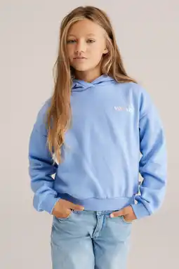 Wehkamp WE Fashion hoodie met backprint blauw aanbieding