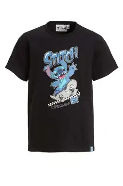 Wehkamp Anytime T-shirt Lilo & Stitch license zwart aanbieding