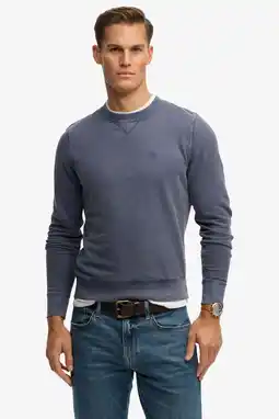 Wehkamp Superdry sweater blauw aanbieding