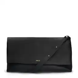 Wehkamp Manfield leren crossbody tas zwart aanbieding