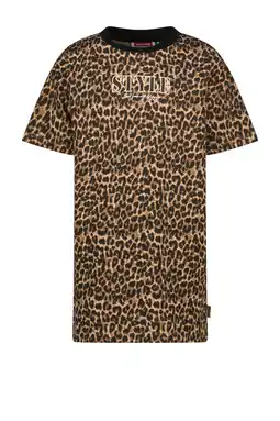 Wehkamp Vingino t-shirtjurk bruin aanbieding