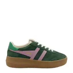 Wehkamp Gola Athena suède sneakers groen/lila aanbieding