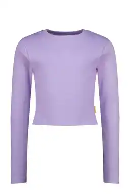 Wehkamp Vingino longsleeve lila rib gebreid aanbieding