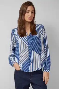 Wehkamp s.Oliver blouse blauw aanbieding