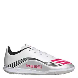 Wehkamp adidas Performance F50 Messi Club junior voetbalschoenen wit/rood/grijs aanbieding