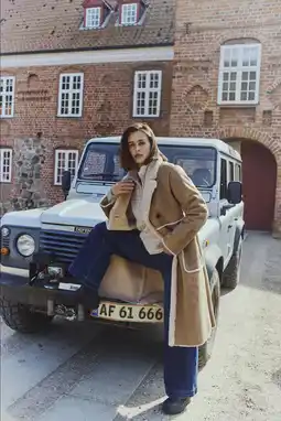 Wehkamp FREEQUENT faux fur jas bruin aanbieding