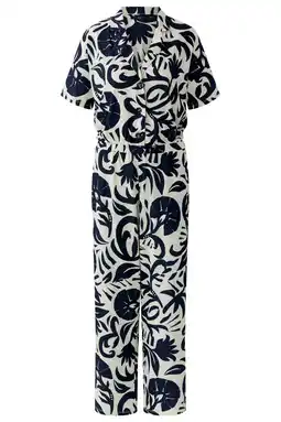 Wehkamp OUI jumpsuit donkerblauw aanbieding