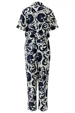 Wehkamp OUI jumpsuit donkerblauw aanbieding