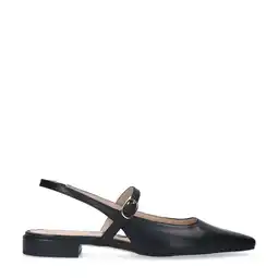 Wehkamp Sacha leren slingback loafers zwart aanbieding