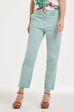 Wehkamp Didi regularwaist broek turquoise aanbieding