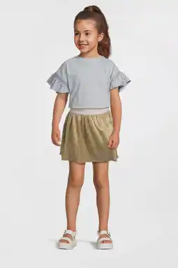 Wehkamp Like Flo midi jurk met glitter lichtblauw aanbieding