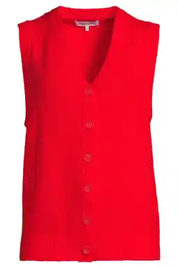 Wehkamp Anytime gebreide gilet rood aanbieding