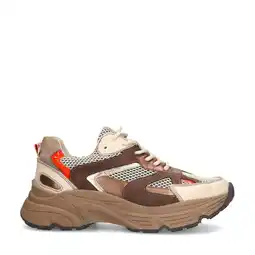 Wehkamp Sacha chunky leren sneakers bruin aanbieding