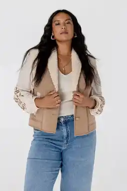 Wehkamp MS Mode imitatie suede gilet aanbieding
