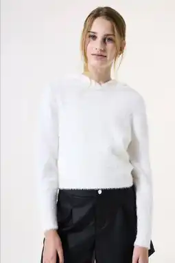 Wehkamp Garcia sweater wit gebreid aanbieding