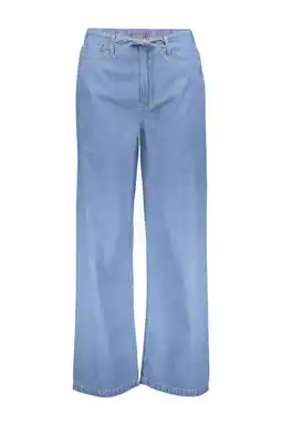 Wehkamp Geisha wide leg jeans light blue denim aanbieding