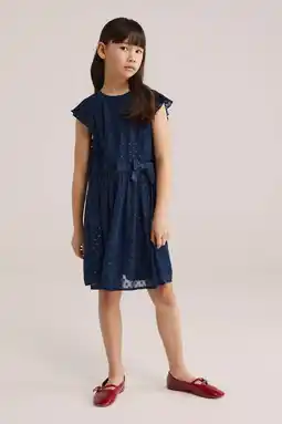 Wehkamp WE Fashion korte jurk donkerblauw aanbieding