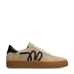 Wehkamp Manfield suède sneakers taupe aanbieding