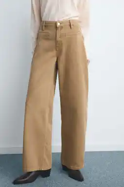 Wehkamp Mango highwaist barrel jeans camel aanbieding