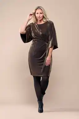 Wehkamp Mart Visser midi jurk brons aanbieding