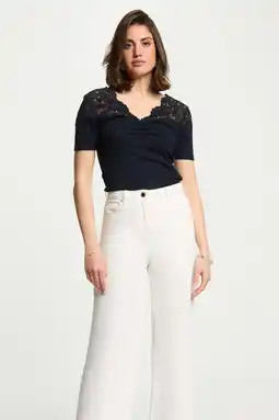 Wehkamp Morgan top marineblauw aanbieding