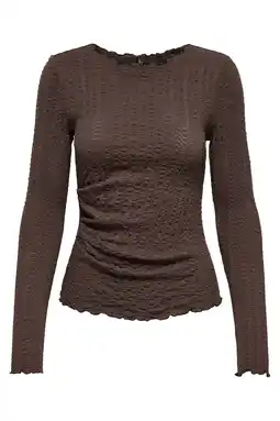 Wehkamp ONLY top donkerbruin aanbieding