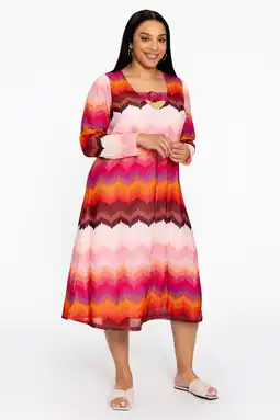 Wehkamp YOEK midi jurk roze aanbieding