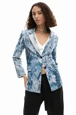 Wehkamp Desigual regular blazer blauw aanbieding