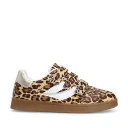 Wehkamp Sacha sneakers met panterprint beige/cognac aanbieding