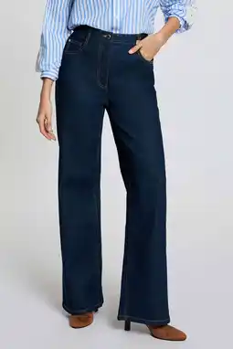 Wehkamp Morgan wide leg jeans dark blue aanbieding