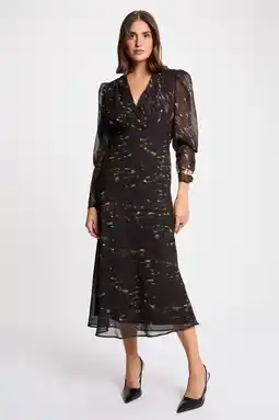 Wehkamp Morgan midi jurk zwart aanbieding