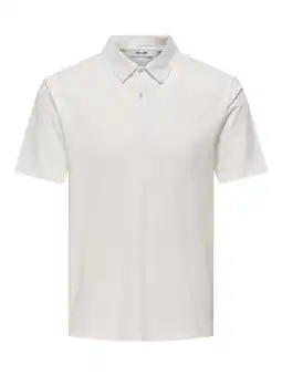 Wehkamp ONLY & SONS regular polo wit aanbieding
