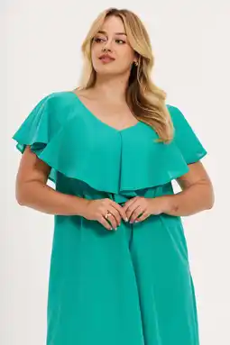 Wehkamp YOEK Plus Size jurk - groen aanbieding