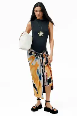 Wehkamp Desigual midi jurk met print - zwart aanbieding