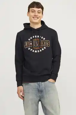 Wehkamp JACK & JONES ESSENTIALS hoodie zwart aanbieding