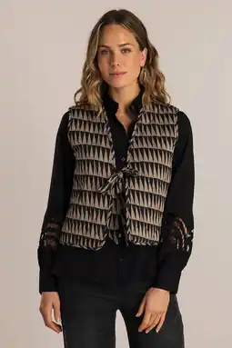 Wehkamp Ivy Beau gilet beige aanbieding