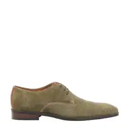 Wehkamp Van Lier Bregenz suède veterschoenen grijsgroen aanbieding
