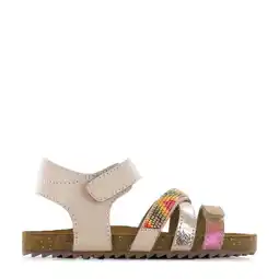 Wehkamp Shoesme leren sandalen roze aanbieding
