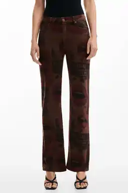 Wehkamp Desigual straight leg jeans bruin aanbieding