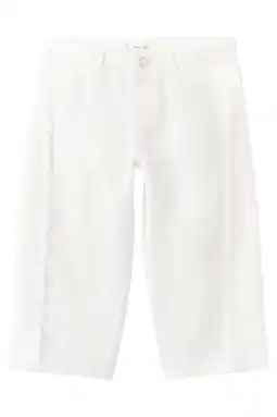 Wehkamp Mango Kids straight leg jeans wit aanbieding