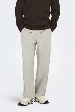 Wehkamp ONLY & SONS loose casual broek beige aanbieding