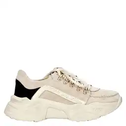 Wehkamp Babouche Lou-2 chunky suède sneakers beige aanbieding