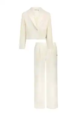 Wehkamp Like Flo blazer + pantalon offwhite aanbieding