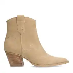 Wehkamp Manfield suède cowboylaarzen beige aanbieding