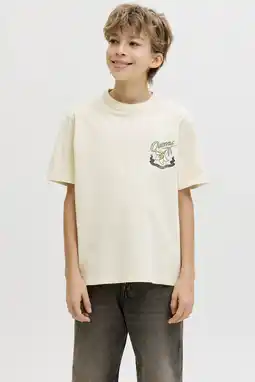 Wehkamp JACK & JONES JUNIOR T-shirt ecru aanbieding