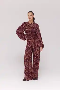 Wehkamp HARPER & YVE wide leg highwaist broek bruin aanbieding