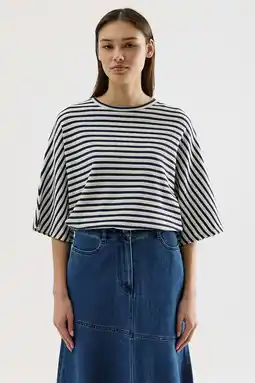 Wehkamp CKS gestreepte top blauw aanbieding